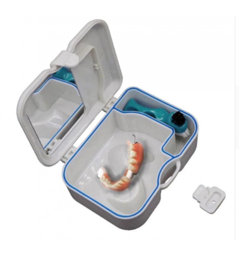 GLEAVI 3 Pièces Caisse Rangement Plastique Prothese Dentaire Caisse  Plastique Rangement Boite Rangement Plastique Dentier Provisions
